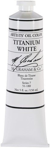 M. Graham Oil Color - Titanium White 150 ml - merriartist.com