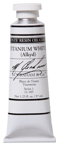 M. Graham Oil Color - Titanium White Fast Dry 37 ml - merriartist.com