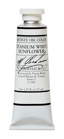 M. Graham Oil Color - Titanium White (Sunflower oil) 37 ml - merriartist.com
