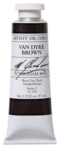 M. Graham Oil Color - Van Dyke Brown 37 ml - merriartist.com
