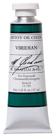 M. Graham Oil Color - Viridian 37 ml - merriartist.com