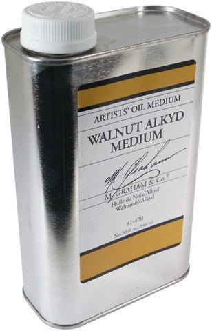 M. Graham Walnut Alkyd Oil Medium 32 oz. - merriartist.com
