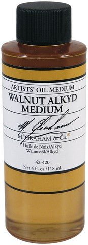 M. Graham Walnut Alkyd Oil Medium 4 oz. - merriartist.com
