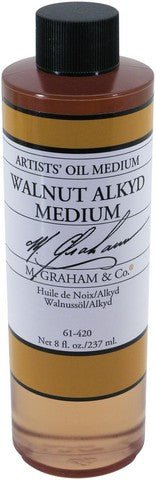 M. Graham Walnut Alkyd Oil Medium 8oz. - merriartist.com