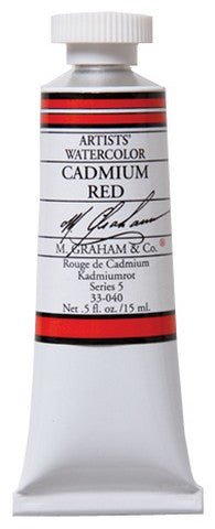 M. Graham Watercolors 15 ml - Cadmium Red - merriartist.com