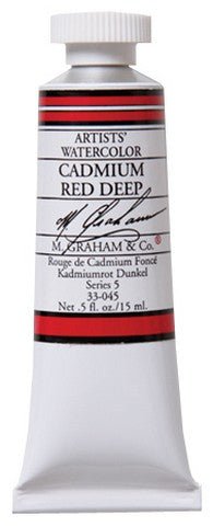 M. Graham Watercolors 15 ml - Cadmium Red Deep - merriartist.com
