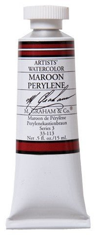 M. Graham Watercolors 15 ml - Maroon (Perylene) - merriartist.com