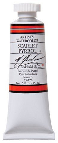 M. Graham Watercolors 15 ml - Scarlet (Pyrrol) - merriartist.com