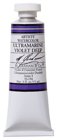 M. Graham Watercolors 15 ml - Ultramarine Violet Deep - merriartist.com