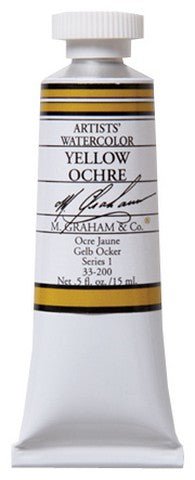 M. Graham Watercolors 15 ml - Yellow Ochre - merriartist.com