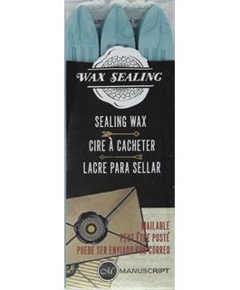 Manuscript Traditional Sealing Wax Sticks with Wick - 3 Pack - Aqua - merriartist.com