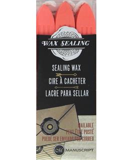 Manuscript Traditional Sealing Wax Sticks with Wick - 3 Pack - Peach - merriartist.com