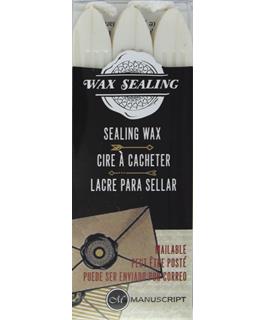 Manuscript Traditional Sealing Wax Sticks with Wick - 3 Pack - Pearl - merriartist.com