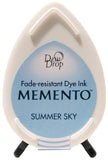 Memento Dye Ink Pad - Dew Drop Summer Sky - merriartist.com