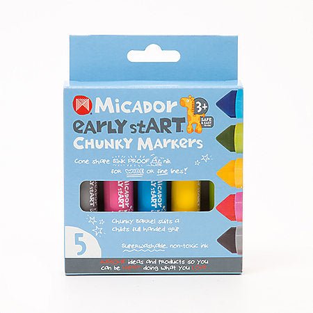 Micador early stART Chunky Markers 5-Color Set - merriartist.com