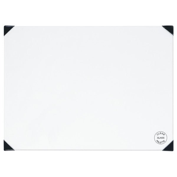 New Wave POSH Glass Table Top Palette - Clear - 12 inch - merriartist.com