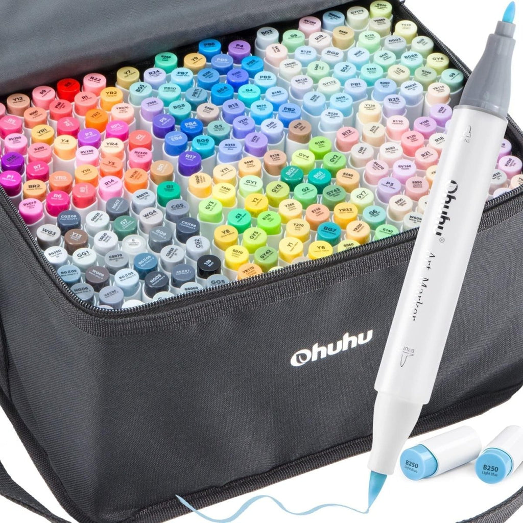 Ohuhu Skin Tone Markers 36 Colors: Dual Tip Brush India