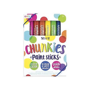 Ooly Chunkies Paint Stick 12 Color Set - merriartist.com