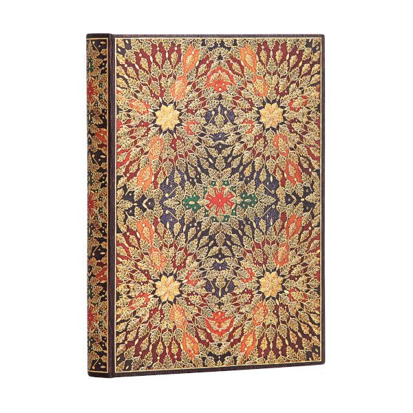Paperblanks Fire Flowers Midi 5x 7 inch Unlined - 240 Pages - merriartist.com