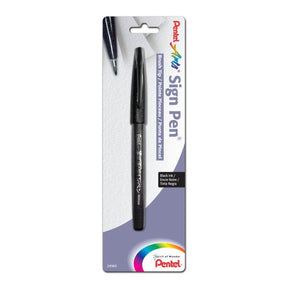 Pentel Arts Sign Pen Brush Tip, Black Ink - merriartist.com