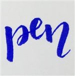 Pentel Arts Sign Pen Brush Tip, Blue Ink - merriartist.com