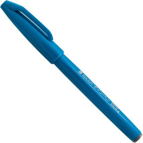 Pentel Arts Sign Pen Brush Tip, Sky Blue Ink - merriartist.com