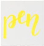 Pentel Arts Sign Pen Brush Tip, Yellow Ink - merriartist.com