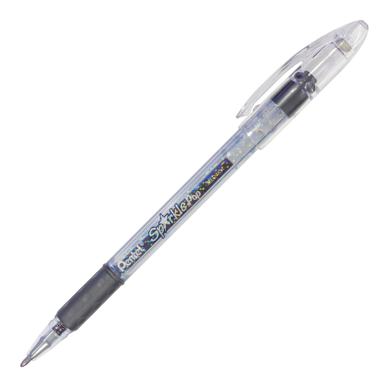 Pentel Sparkle Pop Metallic Gel Pen, (1.0mm) Bold Line, Black-Red Ink - merriartist.com