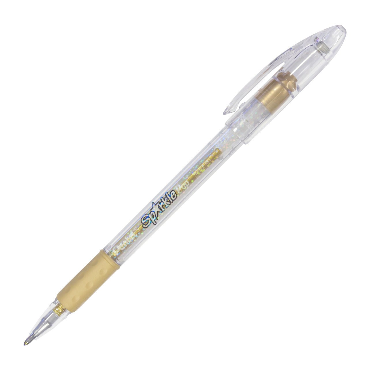 Pentel Sparkle Pop Metallic Gel Pen, (1.0mm) Bold Line, Gold-Gold - merriartist.com