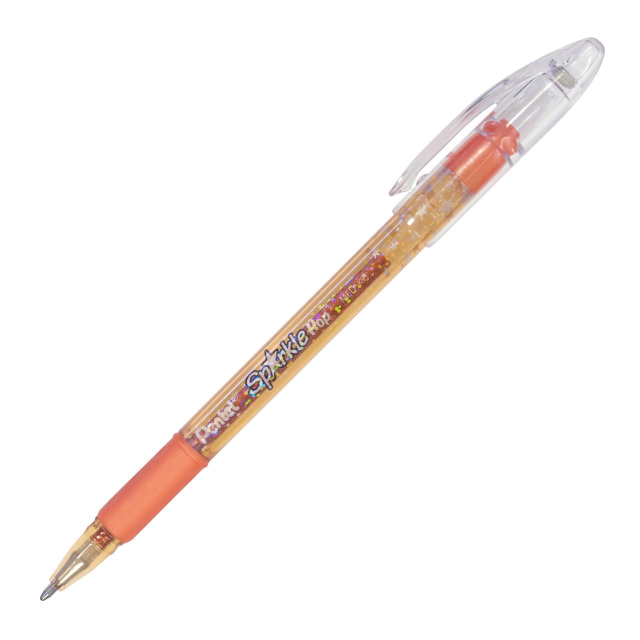 Pentel Sparkle Pop Metallic Gel Pen, (1.0mm) Bold Line, Orange-Yellow - merriartist.com