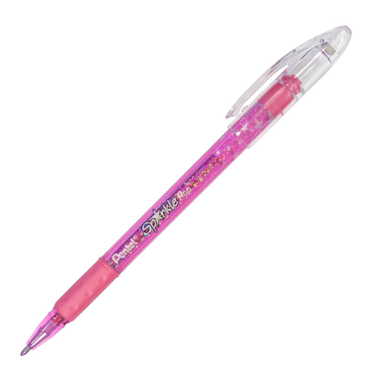 Pentel Sparkle Pop Metallic Gel Pen, (1.0mm) Bold Line, Pink-Pink - merriartist.com