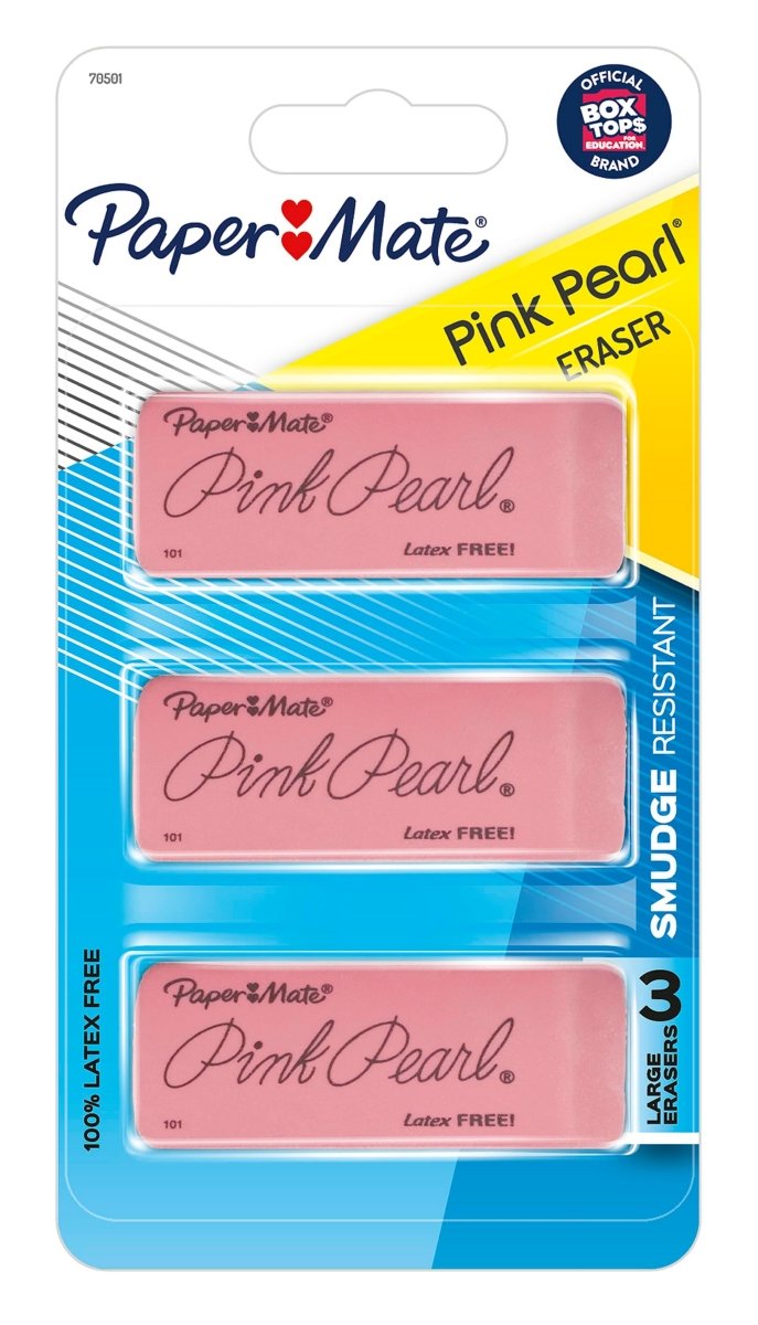 Pink Pearl Eraser 3 pack - merriartist.com