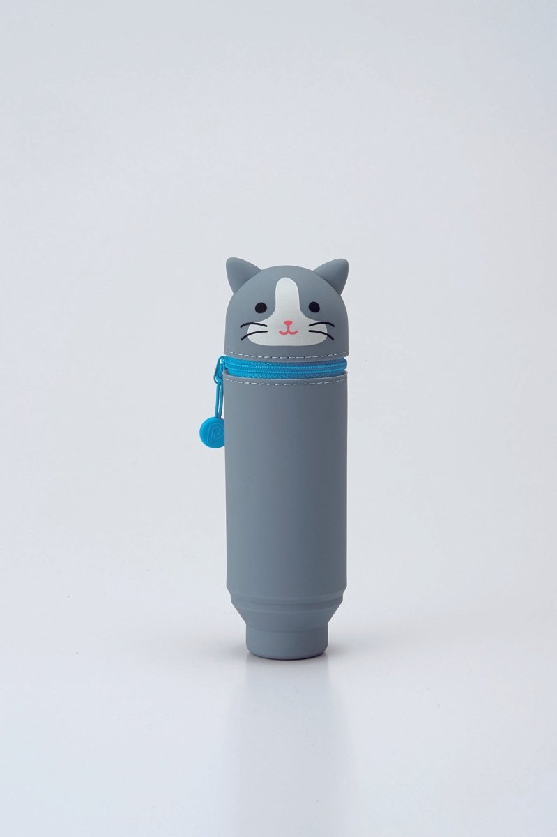 Punilabo Stand Up Case - Gray Cat - merriartist.com