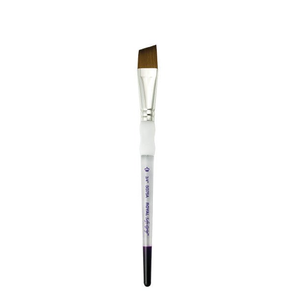 Royal Brush Soft-Grip Synthetic Sable Brush, Angulars, 3/4" - The Merri Artist - merriartist.com