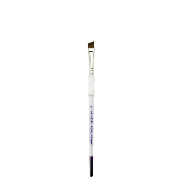 Royal Brush Soft-Grip Synthetic Sable Brush, Angulars, 3/8" - The Merri Artist - merriartist.com