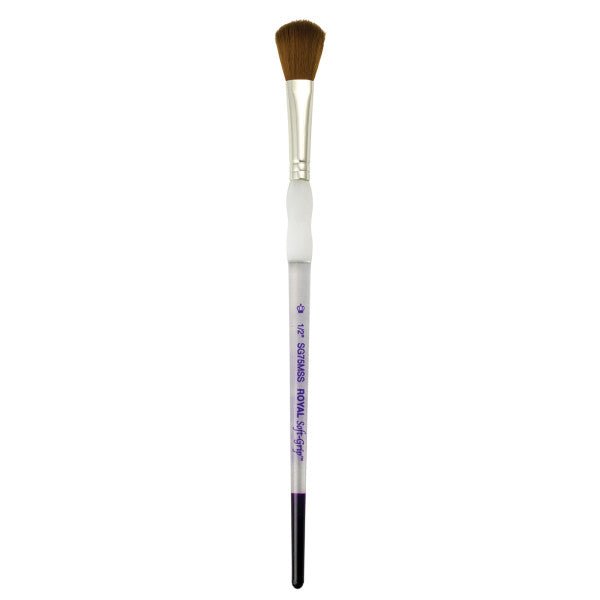 Royal Brush Soft-Grip Synthetic Sable Brush, Oval Mop, 1/2" - The Merri Artist - merriartist.com