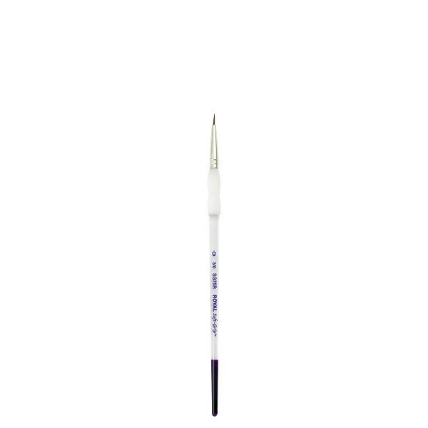 Royal Brush Soft-Grip Synthetic Sable Brush, Round, 3/0 - The Merri Artist - merriartist.com