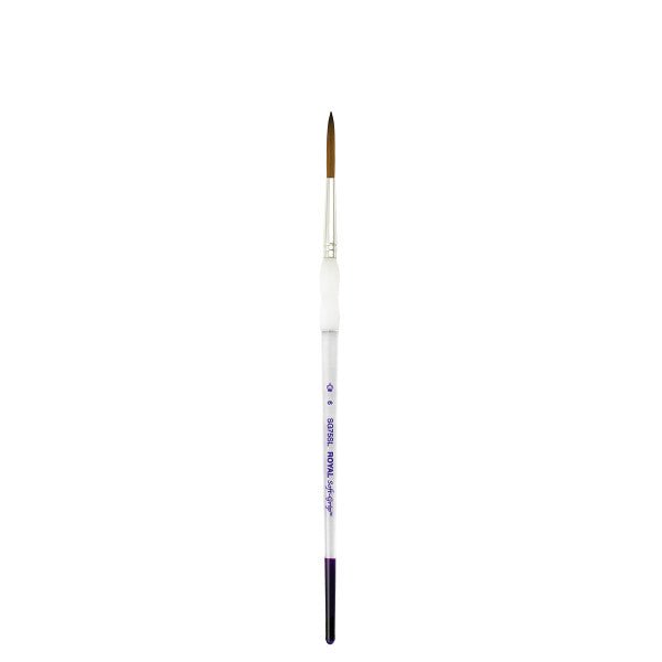 Royal Brush Soft-Grip Synthetic Sable Brush, Script, 6 - The Merri Artist - merriartist.com