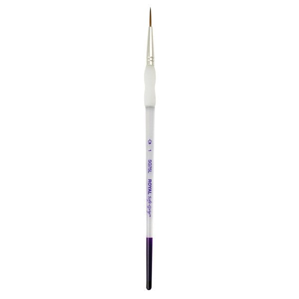 Royal Brush Soft-Grip Synthetic Sable Brush, Short Liner, 1 - The Merri Artist - merriartist.com