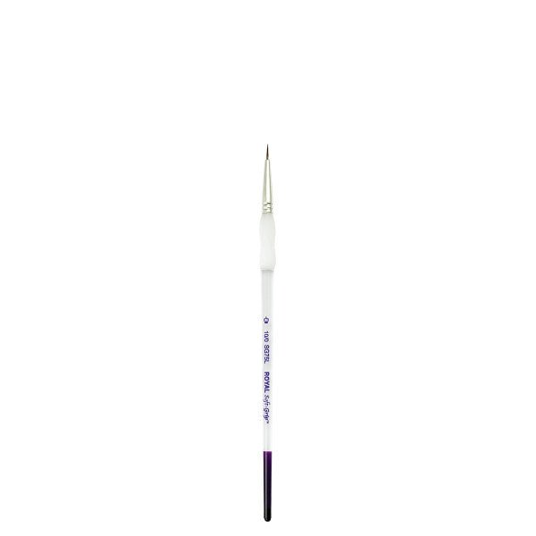 Royal Brush Soft-Grip Synthetic Sable Brush, Short Liner, 10/1 - The Merri Artist - merriartist.com