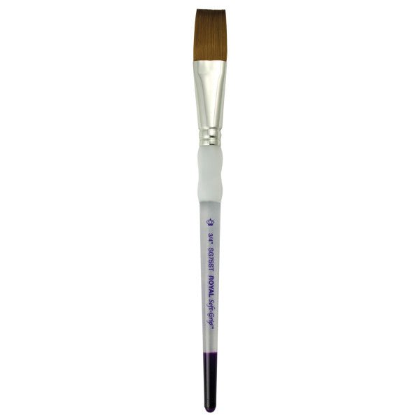 Royal Brush Soft-Grip Synthetic Sable Brush, Stroke, 3/4" - The Merri Artist - merriartist.com