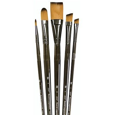 Royal Langnickel Zen 43 Series Long Handled All Media Brush - 5 Brush Set - merriartist.com