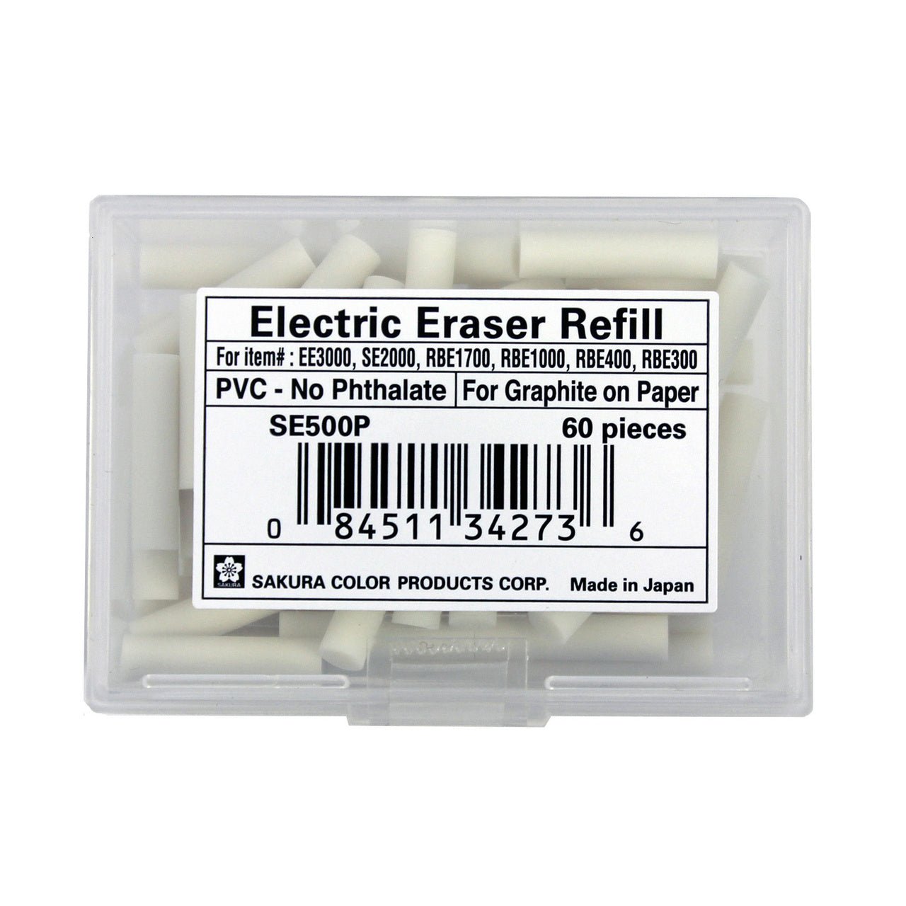 Sakura Electric Eraser Refill White 60-pack - merriartist.com