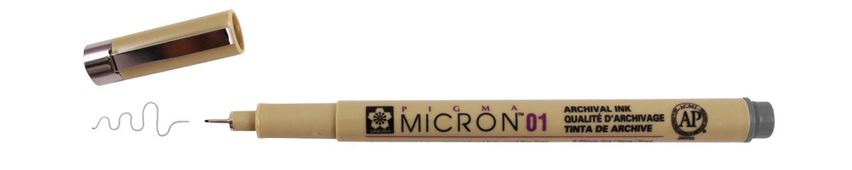 Sakura Pigma Micron® Gray Pens - Retail / Cool Gray 01 / Single