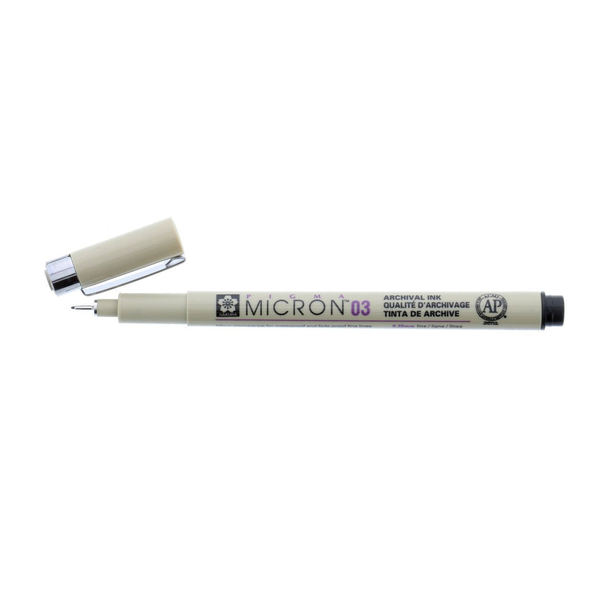 Sakura Pigma Micron Pen 03 (.35mm) Black - merriartist.com