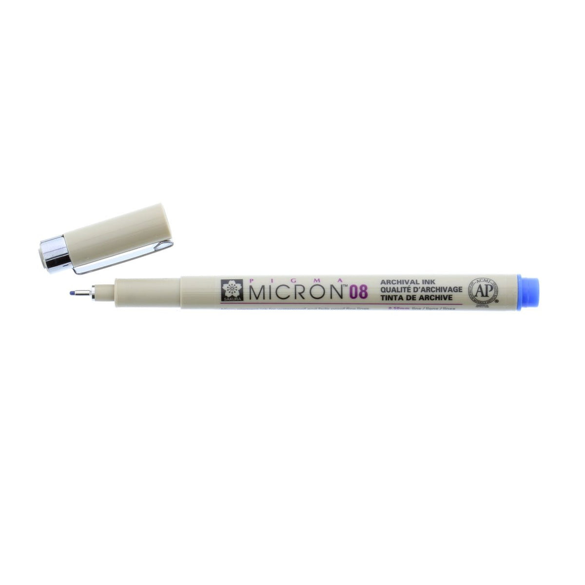 Sakura Pigma Micron Pen 08 (.50mm) Blue - merriartist.com