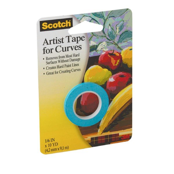 Scotch Artist Tape for Curves 1/8 inch x 10 yards - The Merri Artist - merriartist.com