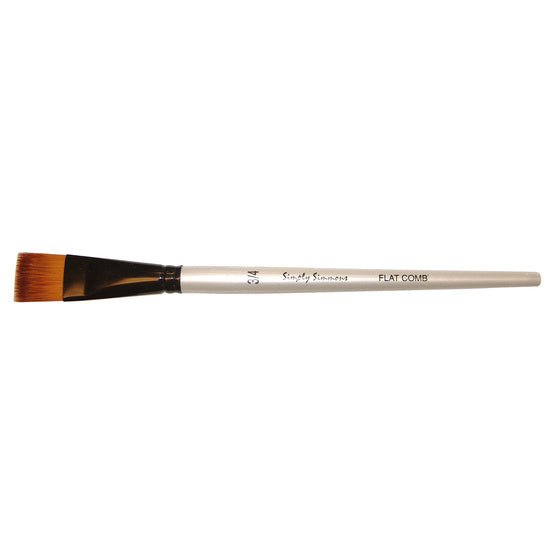Simply Simmons Brush - Flat Comb 3/4 inch - merriartist.com