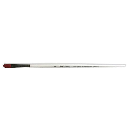 Simply Simmons Extra-Firm Synthetic Long Handle Filbert 4 - merriartist.com