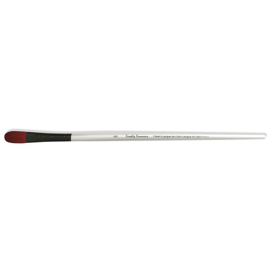 Simply Simmons Extra-Firm Synthetic Long Handle Filbert 6 - merriartist.com